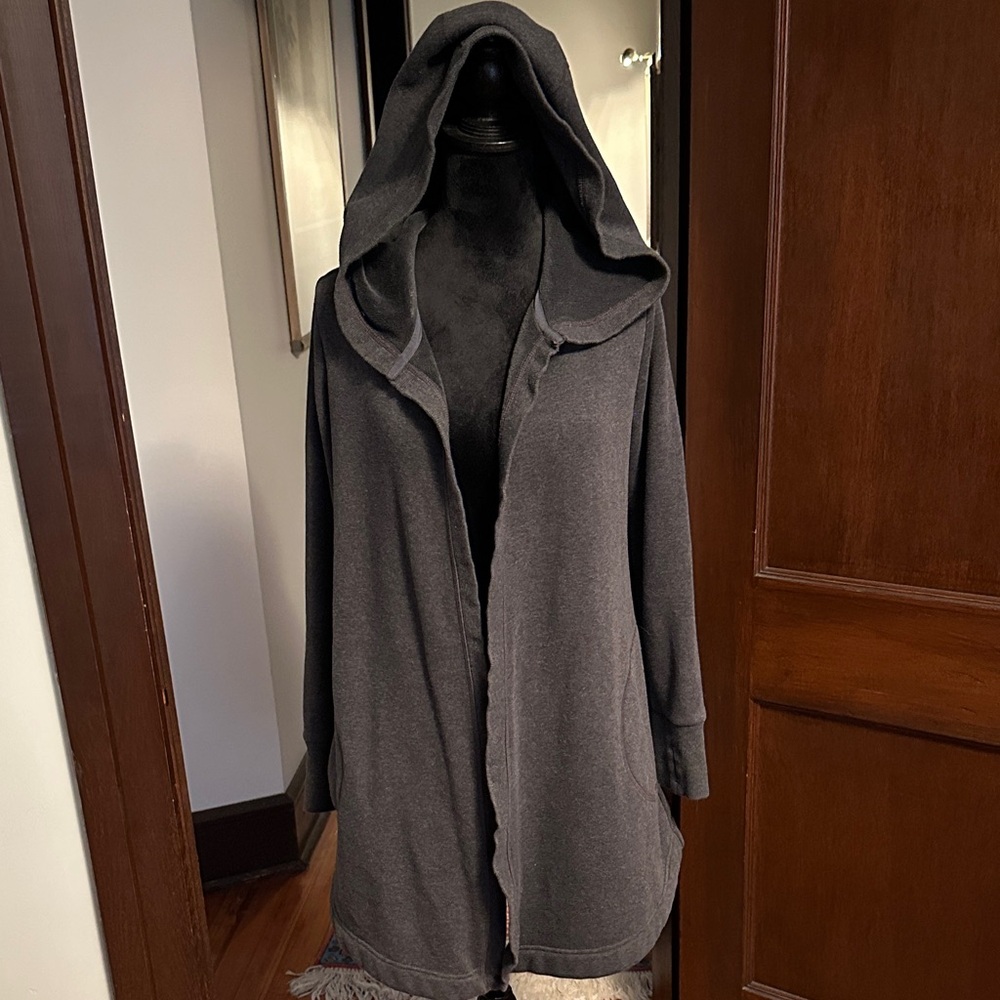 Athleta Gray Hooded Jacket